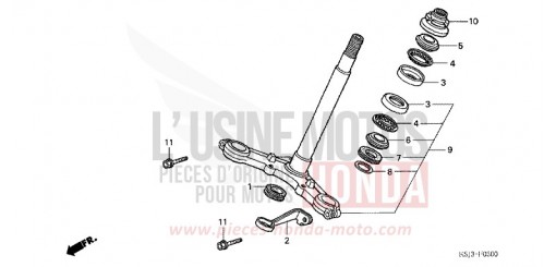 STEERING STEM CRF100F5 de 2005